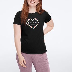 PINK by Victoria Secret Black Short Sleeve Shirt